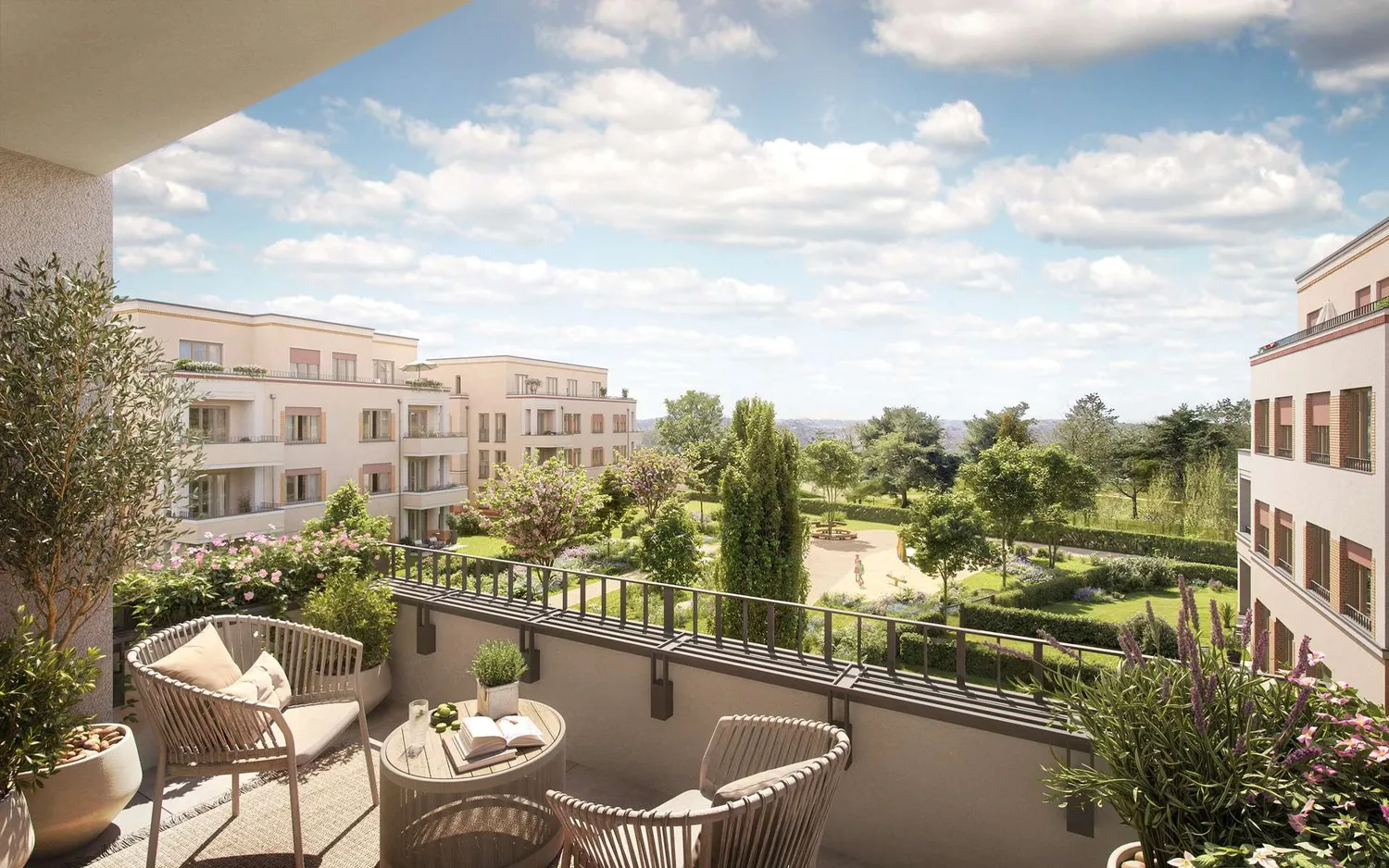 Balkon mit Ausblick in attrakt