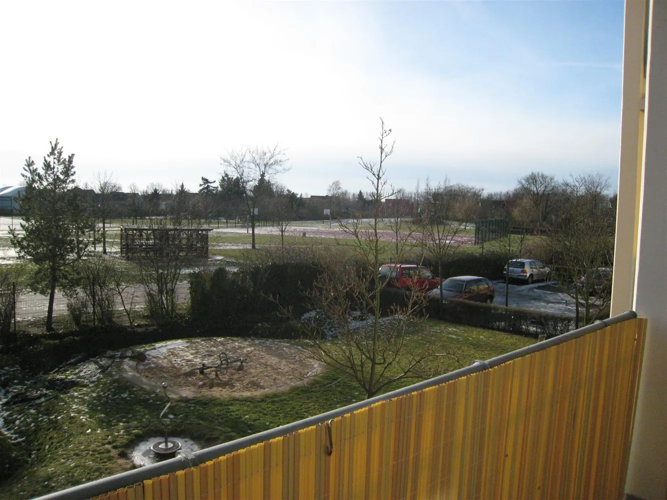 Blick vom Balkon