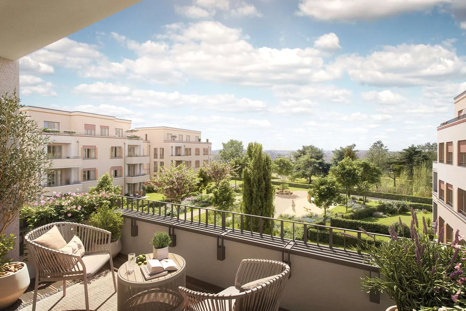 Balkon mit Ausblick in attrakt