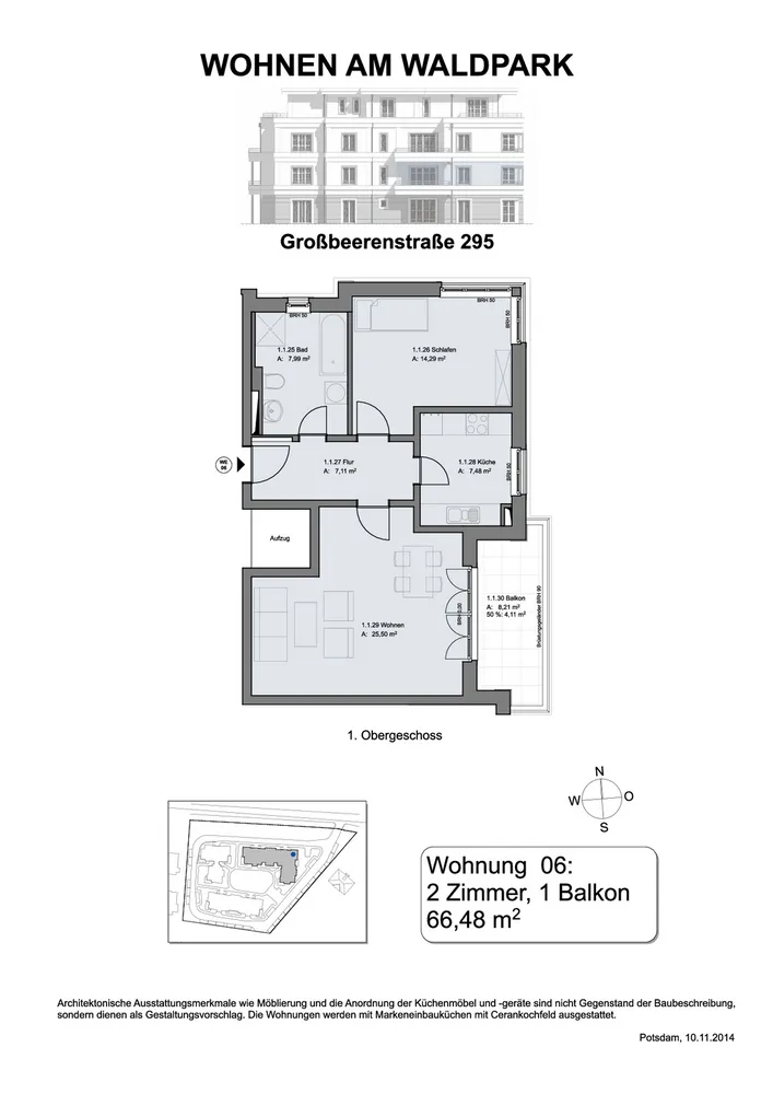 Grundriss WE6