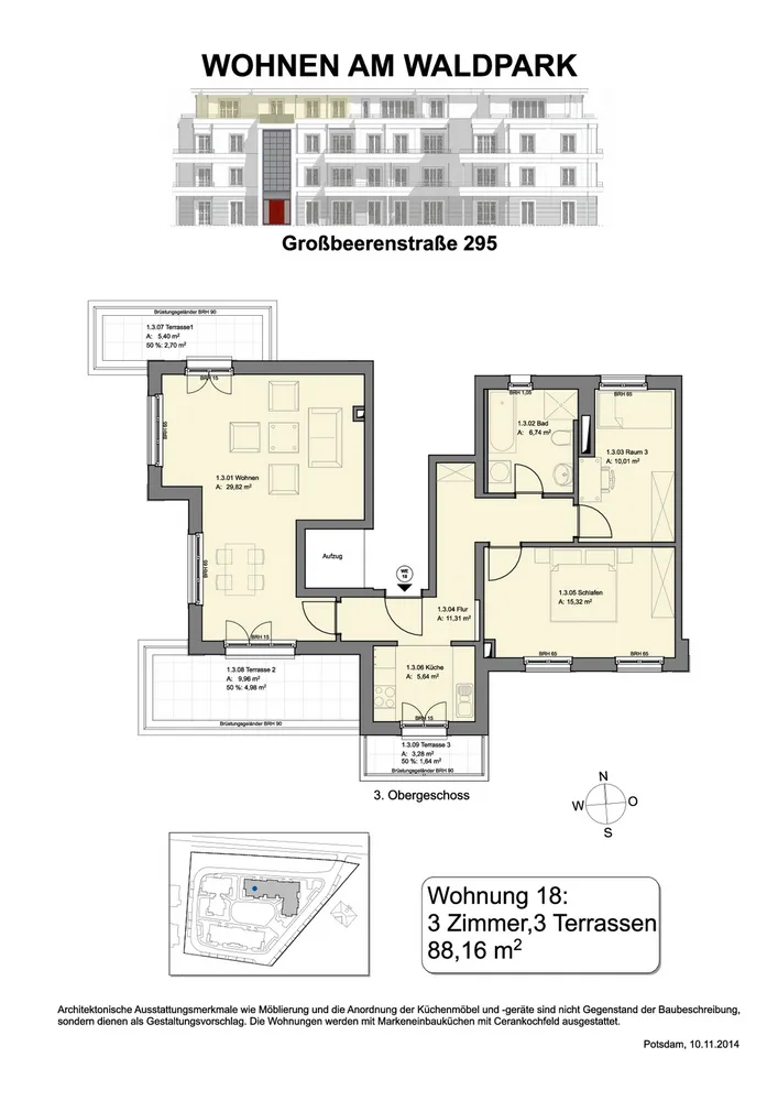 Grundriss WE18