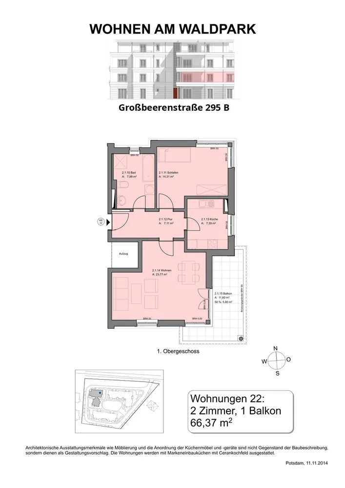 Grundriss WE22