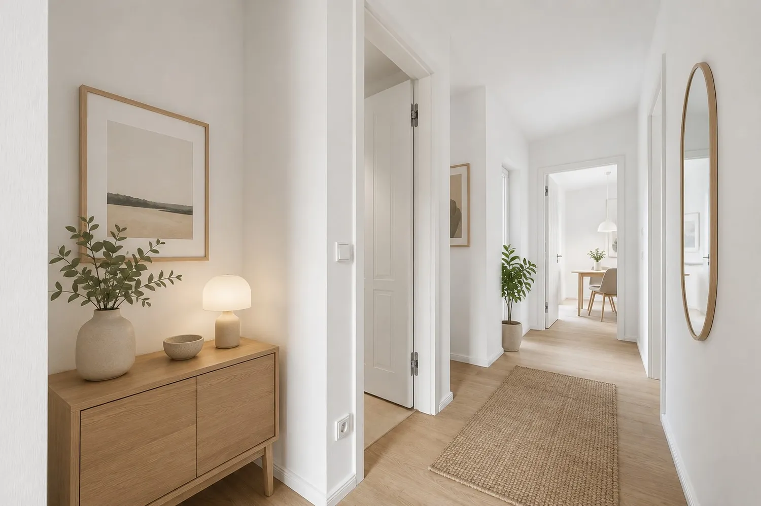 Flur KI virtual staging