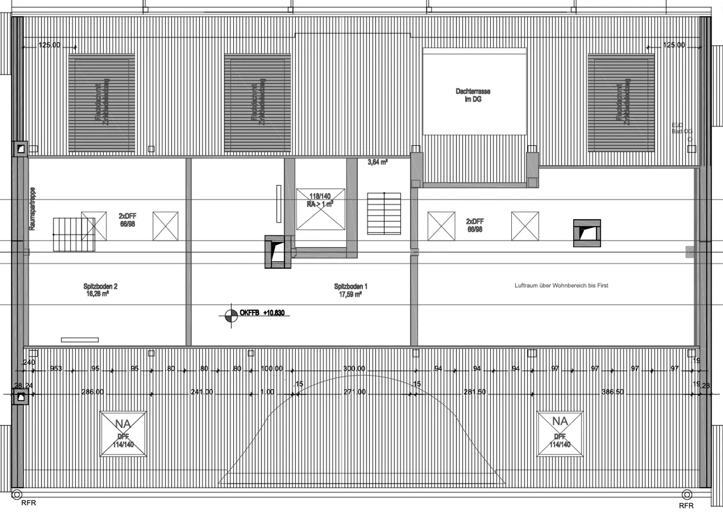 Grundriss Spitzboden