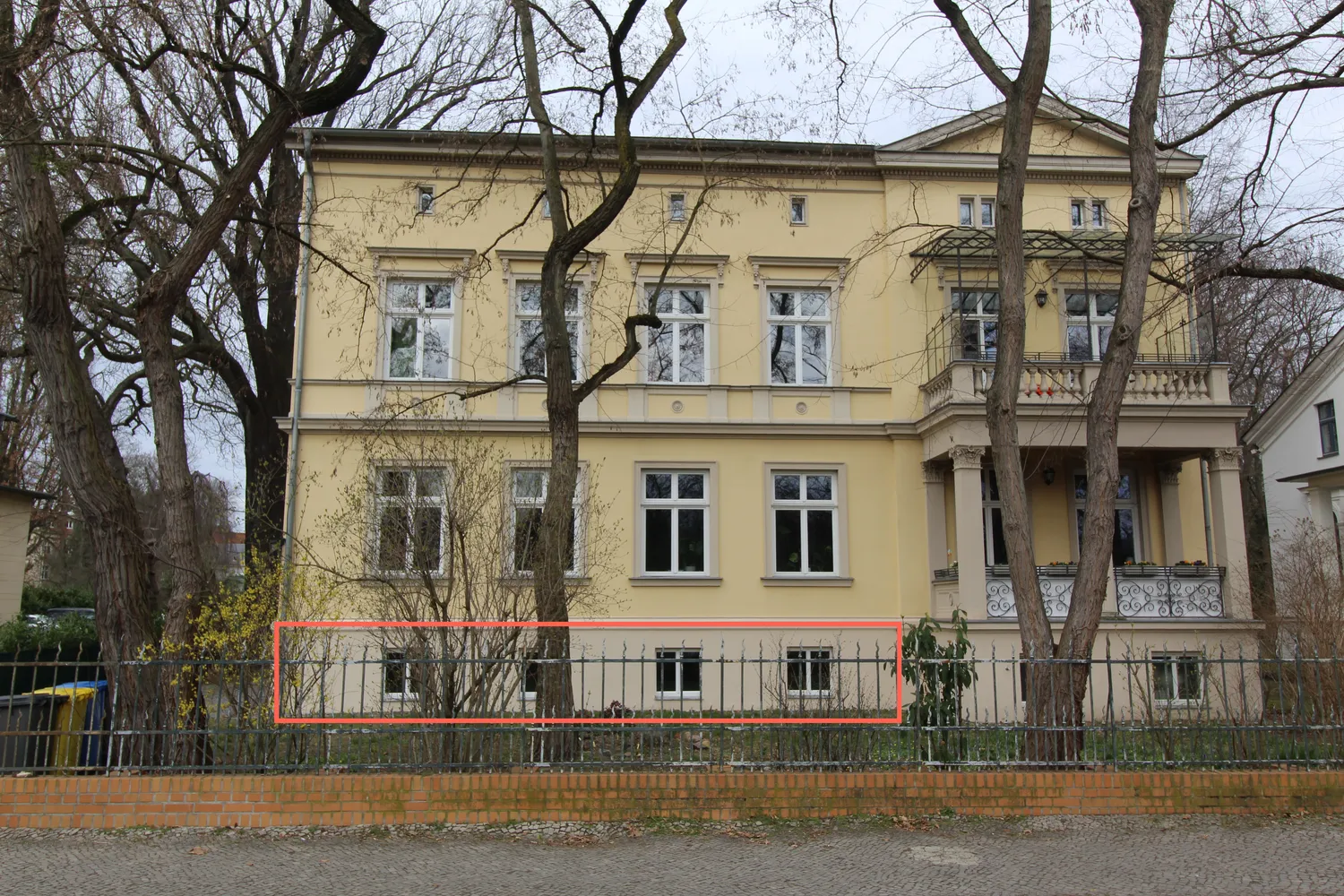 Ansicht von der Straße