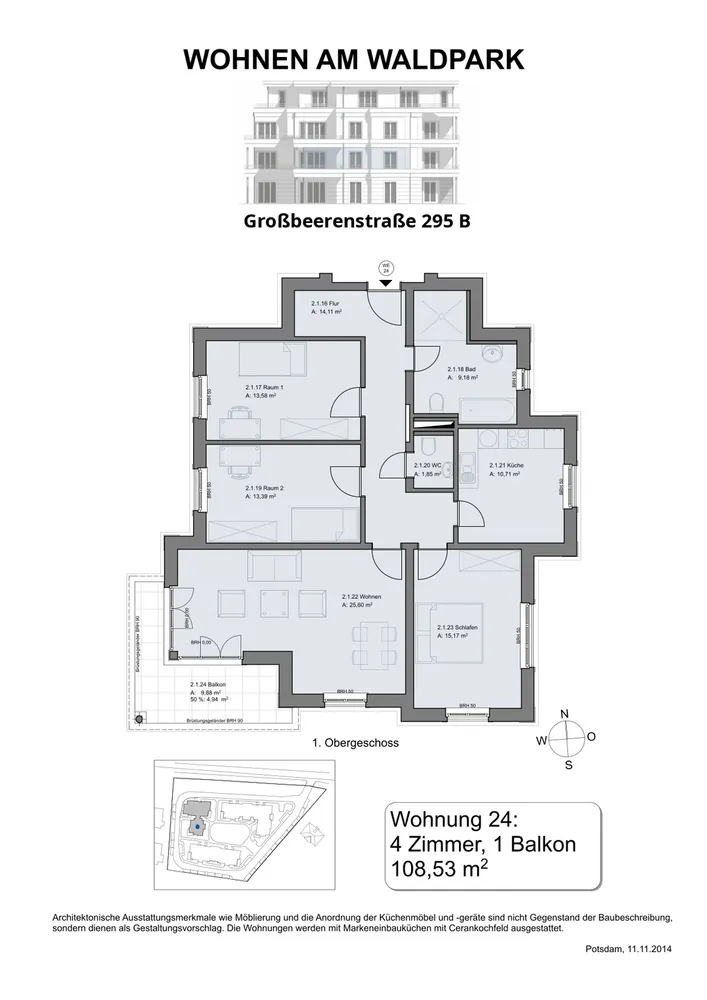 Grundriss WE24