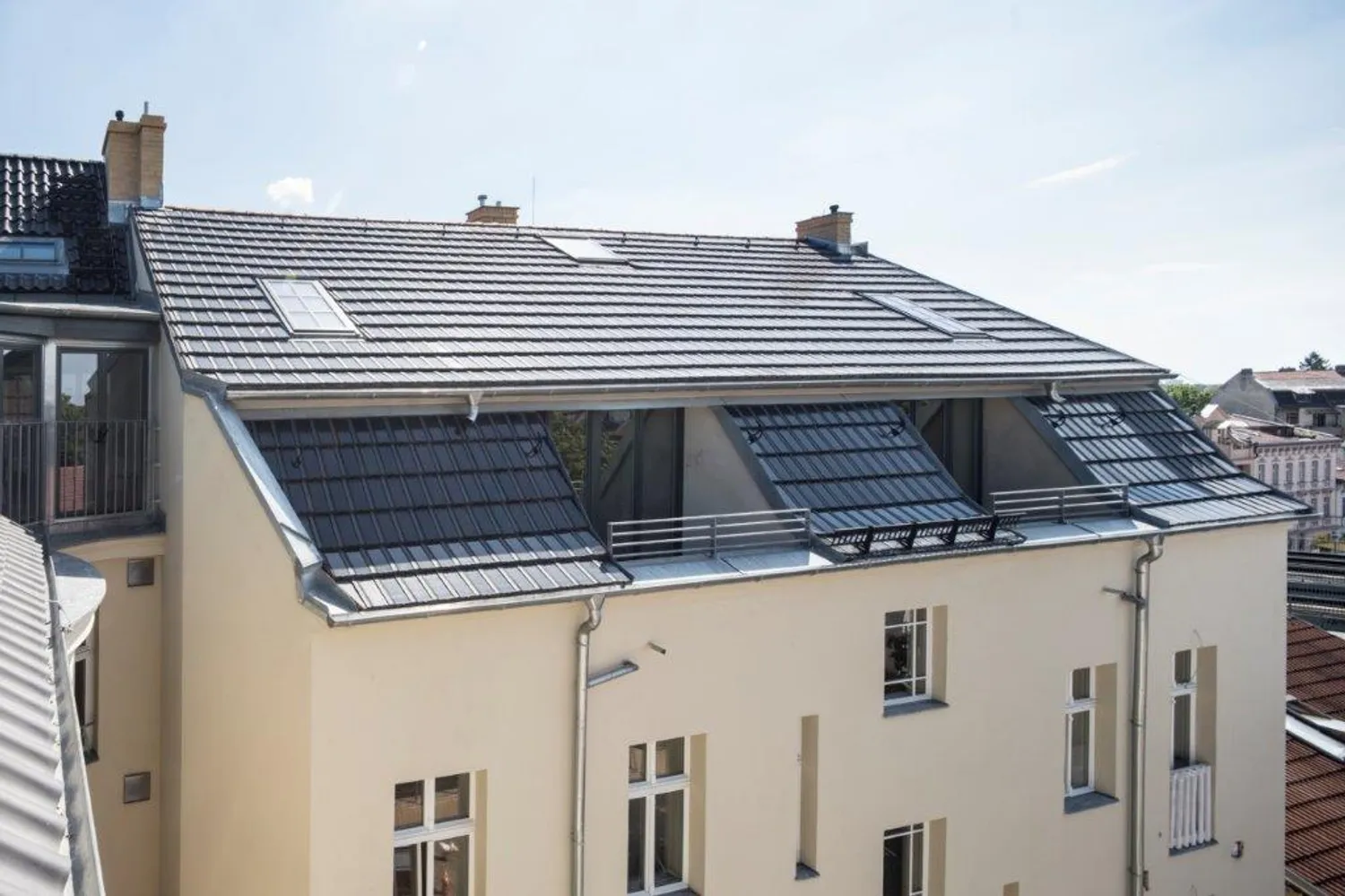 Hausrückseite Solardach