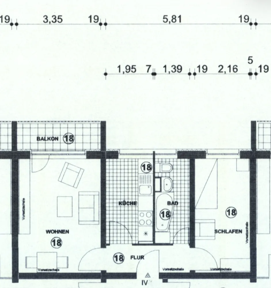 Grundriss Wohnung